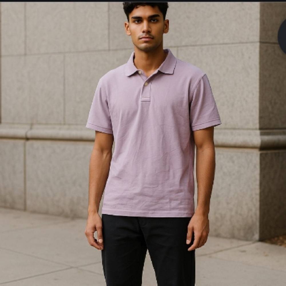 Sonoma Purple Polo Shirt Classic Piqué Knit